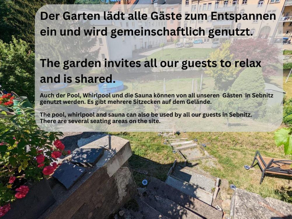 Uo3 - Urlaubsmagie- Urlaubsoase Mitten In Sebnitz Eksteriør billede